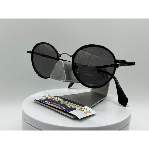 Vintage Refurbished Eyeglasses Round Metal Frame Nat & Coco 1315 Grey Lens Y2K main image 6